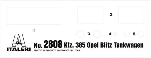 Italeri 2808S Opel Blitz Tankwagen Kfz. 385 - Görsel 8