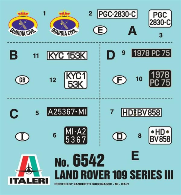 Land Rover III 109 (Sivil Muhafız) Askeri Araç