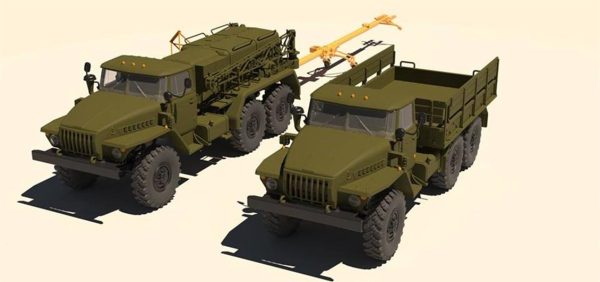 Ural 4320 ve APA-5D Askeri 2 Adet Kamyon