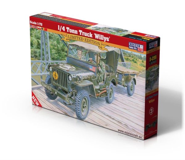 Mistercraft D299 1/72 1/4 Ton Kamyon (Willys) Askeri Araç Plastik Model Kiti