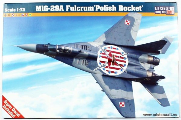 Mistercraft D097 1/72 MIG-29A Fulcrum Polish Rocket Savaş Uçağı Plastik Model Kiti