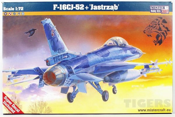 Mistercraft D116 1/72 1/72 F-16CJ-52+ (Şahin) Savaş Uçağı Plastik Model Kiti