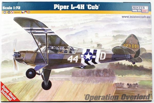 Mistercraft D253 1/72 Piper L-4H Cub Askeri Uçak Plastik Model Kiti