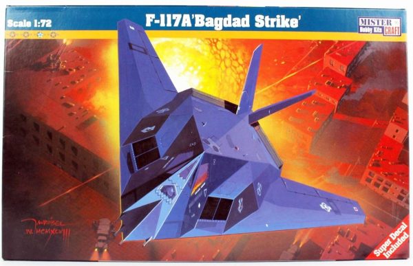 Mistercraft E007 1/72 F-117A (Bagdad Strike) Savaş Uçağı Plastik Model Kiti