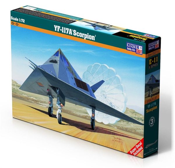 Mistercraft E011 1/72 YF-117A (Scorpion) Savaş Uçağı Plastik Model Kiti