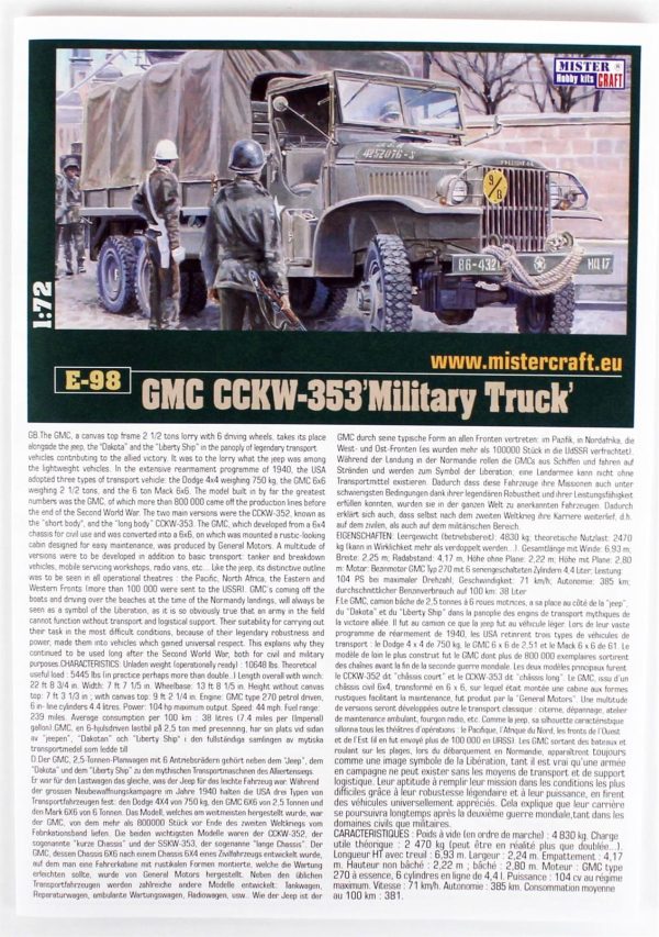 Mistercraft E098 GMC CCKW-353 - Görsel 4
