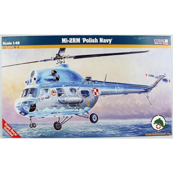 Mistercraft F154 1/48 Mi-2 RM (Polonya Donanması) Askeri Helikopter Plastik Model Kiti