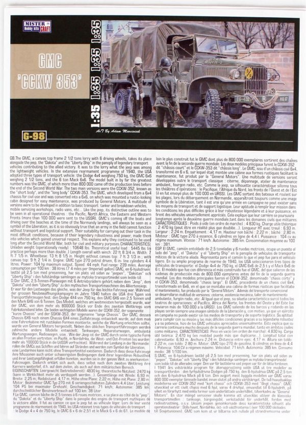 Mistercraft G098 GMC CKW-353 - Görsel 3
