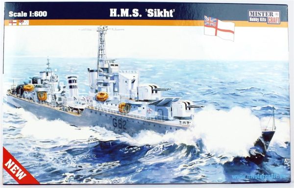 Mistercraft S095 1/600 HMS (Sikht) Zırhlı Gemi Plastik Model Kiti