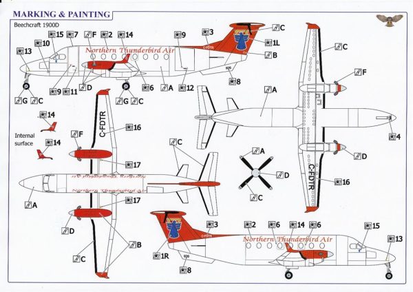 Beechcraft 1900 D Northern Thunderbird Hava Yolları Yolcu Uçağı