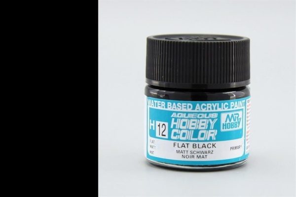 Mr.Hobby H-012 10 ml. Flat Black