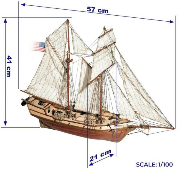 Occre 12500 Albatros Yelkenli Tekne - Görsel 4