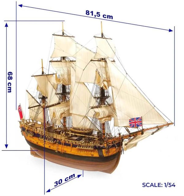 Occre 14005 Endeavour Yelkenli Tekne - Görsel 4