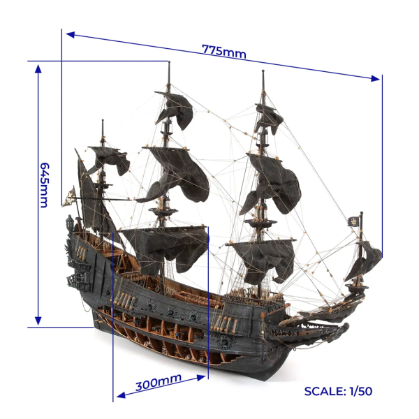 Occre 14010 Flying Dutchman - Görsel 5