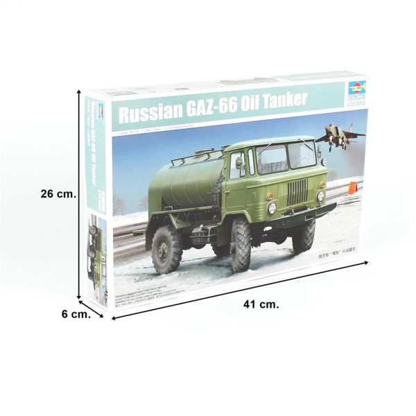 Trumpeter 01018 Rus GAZ-66 Yağ Tankeri - Görsel 5