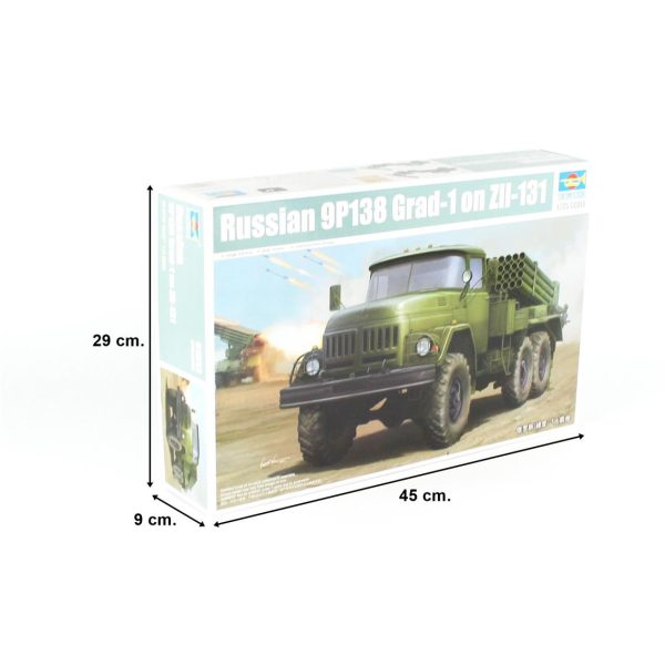 Trumpeter 01032 Rus 9P138 Grad-1 ve Zil-131 - Görsel 5