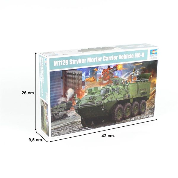 Trumpeter 01512 M1129 Stryker Havan Topu Taşıma Aracı ve 120 mm Havan Topu - Görsel 5
