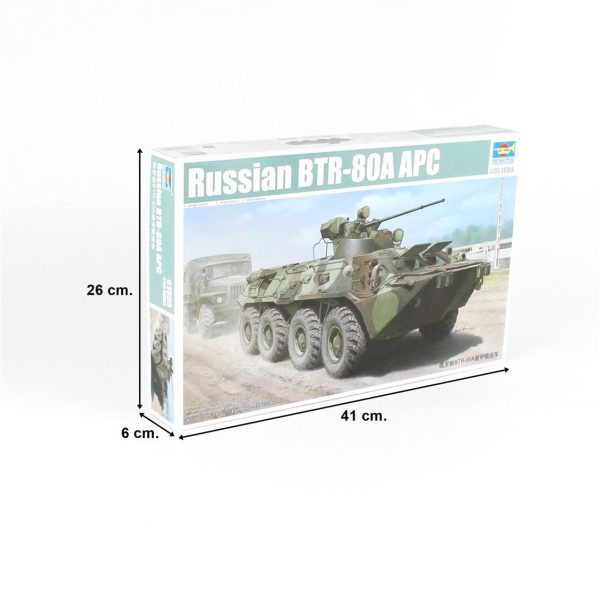 Trumpeter 01595 Rus BTR-80A APC - Görsel 5