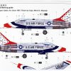 Trumpeter 03222 F-100D in Thunderbirds livery - Görsel 3