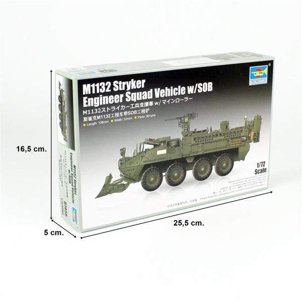 Trumpeter 07456 M1132 Stryker İstihkam Aracı w/SOB - Görsel 5