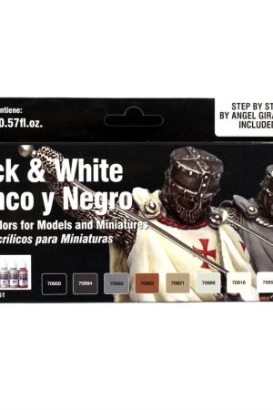 Vallejo 70151 8x18 ml. Black & White