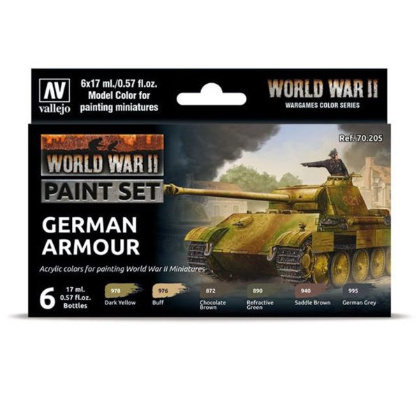 Vallejo 70205 6x18 ml. German Armour