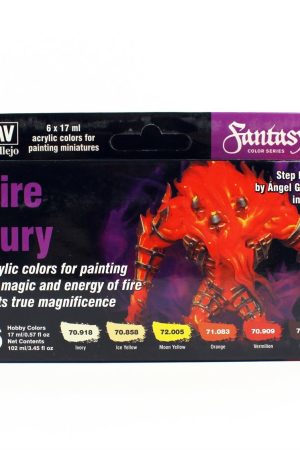 Vallejo 70243 6x18 ml. Fire Fury by Angel Giraldez