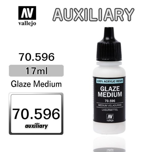 Vallejo 70596 18 ml. Glaze Medium (Şeffaflaştırıcı)