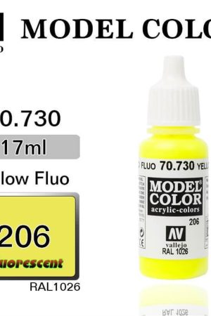 Vallejo 70730 18 ml. (206) Yellow Fluorescent