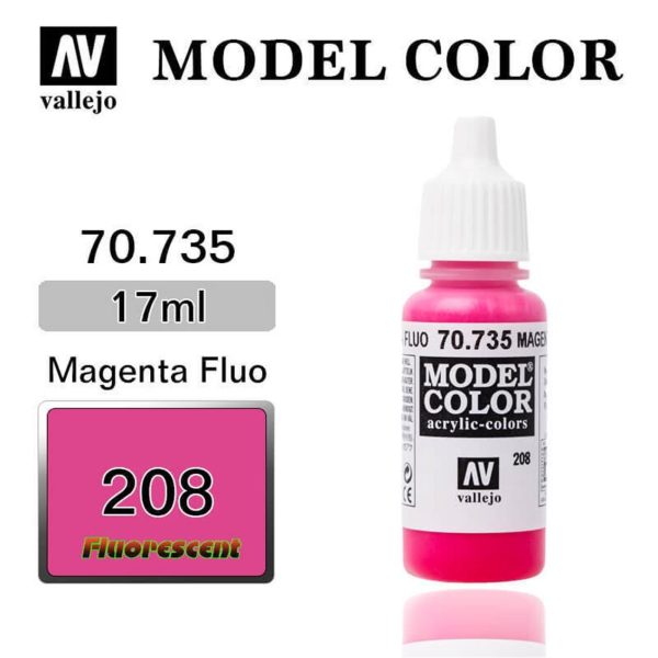Vallejo 70735 18 ml. (208) Magenta Fluorescent
