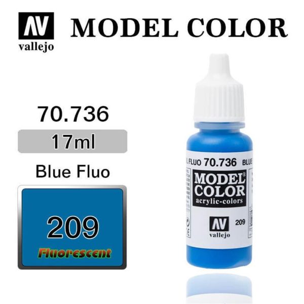 Vallejo 70736 18 ml. (209) Blue Fluorescent