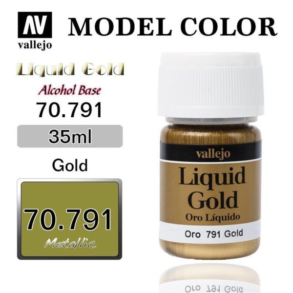 Vallejo 70791 35 ml. (212) Gold (Alcohol Based)