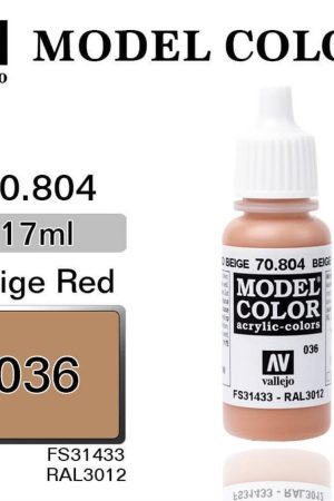 Vallejo 70804 18 ml. (36) Beige Red-Matt