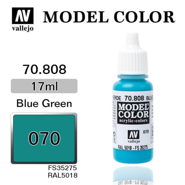 Vallejo 70808 18 ml. (70) Blue Green-Matt