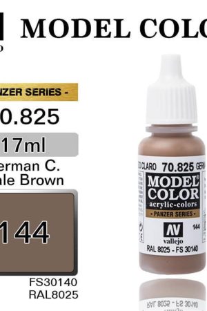 Vallejo 70825 18 ml. (144) German Cam. Pale Brown-Matt