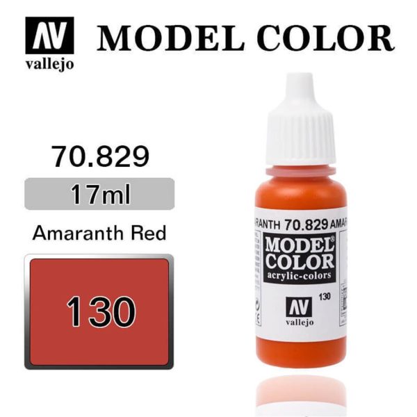Vallejo 70829 18 ml. (130) Amarantha Red-Matt