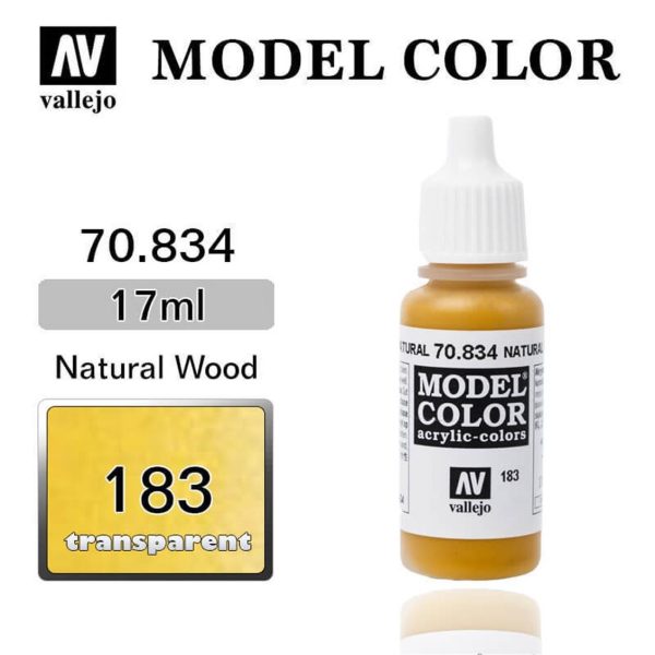 Vallejo 70834 18 ml. (183) Natural Wood-Transparent