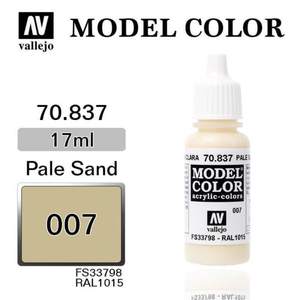 Vallejo 70837 18 ml. (7) Pale Sand-Matt