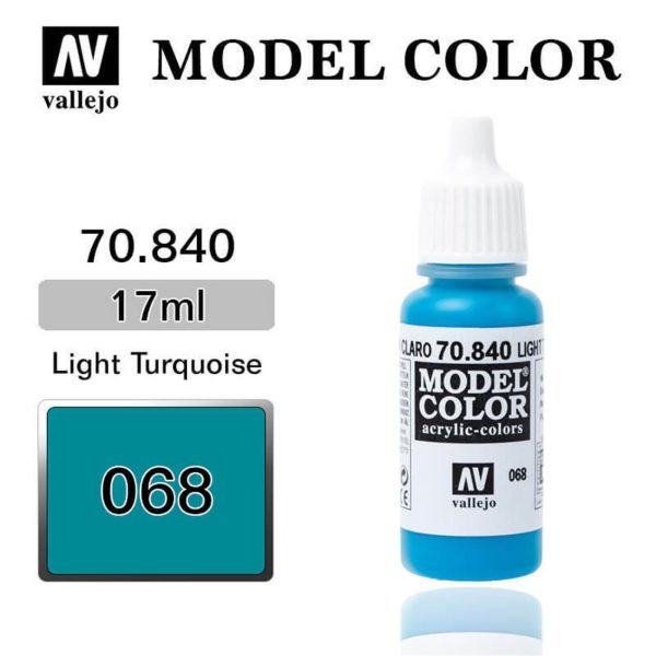 Vallejo 70840 18 ml. (68) Light Turquoise-Matt