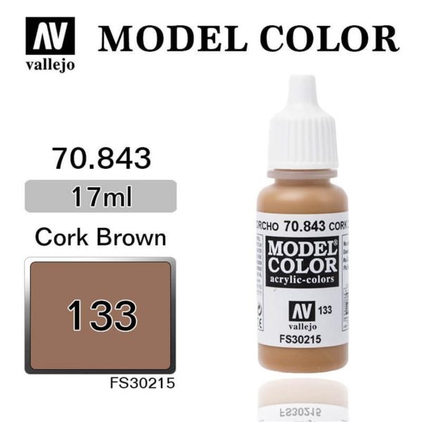 Vallejo 70843 18 ml. (133) Cork Brown-Matt