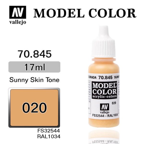 Vallejo 70845 18 ml. (20) Sunny Skin Tone-Matt