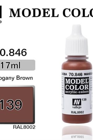 Vallejo 70846 18 ml. (139) Mahogany Brown-Matt