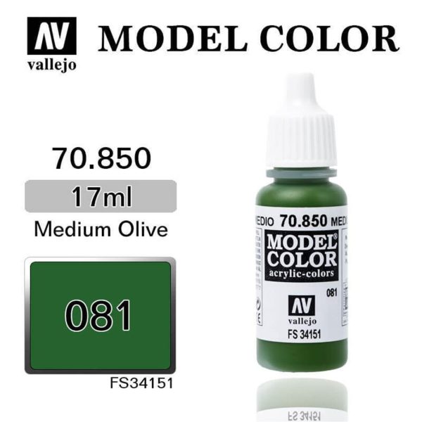 Vallejo 70850 18 ml. (81) Medium Olive-Matt