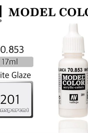 Vallejo 70853 18 ml. (201) White Glaze-Glaze