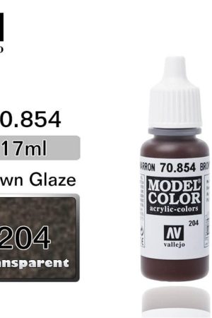 Vallejo 70854 18 ml. (204) Brown Glaze-Glaze