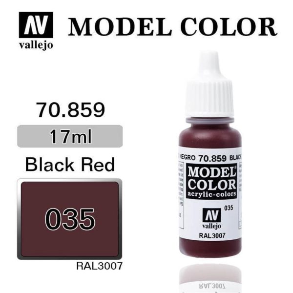 Vallejo 70859 18 ml. (35) Black Red-Matt