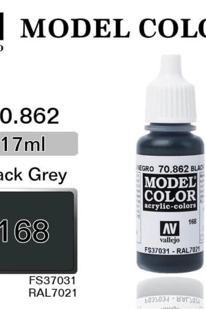 Vallejo 70862 18 ml. (168) Black Grey-Matt