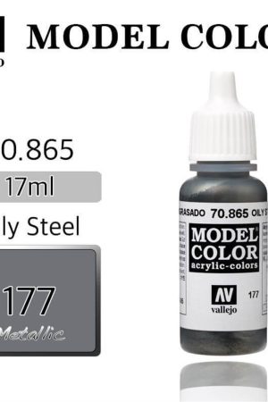 Vallejo 70865 18 ml. (177) Oily Steel-Metallic