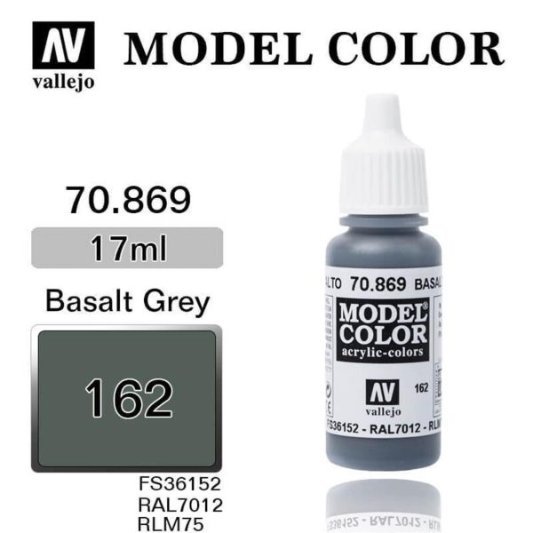 Vallejo 70869 18 ml. (162) Basalt Grey-Matt