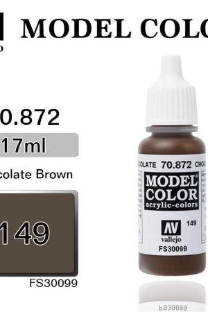 Vallejo 70872 18 ml. (149) Chocolate Brown-Matt